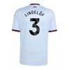 Camiseta Aston Villa Victor Lindelof #3 Tercera Equipación Replica 2026-27 mangas cortas